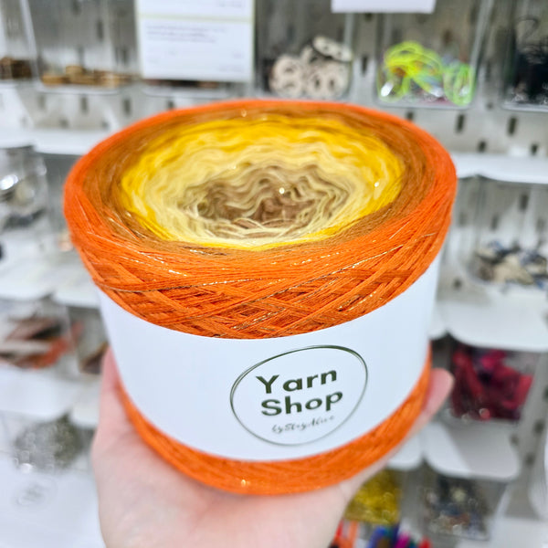 MODL012 Ombre DeLux Yarn Cake Pure Merino Extrafine Superwash 26-61-51-57-10+41