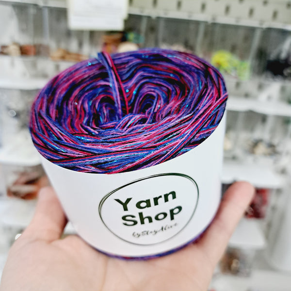MCDL009 5PLY Hat Yarn Cake Pure Merino Extrafine Superwash 15+39+8+2+5+24