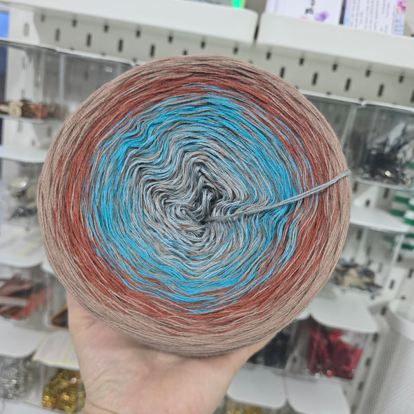 Gradient WMO001 MelOmbre Yarn Cake Woolcot Extrafine 5-6-3-4+4