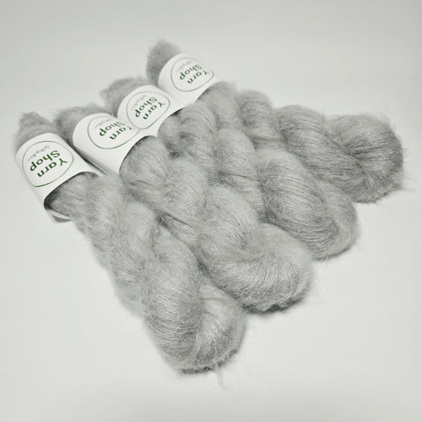 Mohair SILVER Lace Yarn