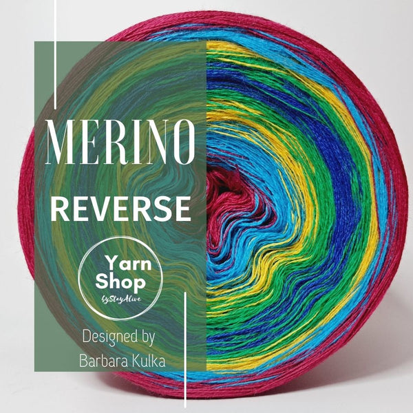 Gradient MR003 Reverse Yarn Cake Pure Merino Extrafine Superwash 13-65-14-7-39