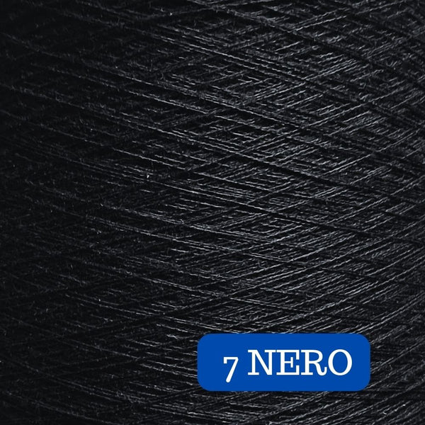 Pure Cotton Solid Yarn Cake NERO