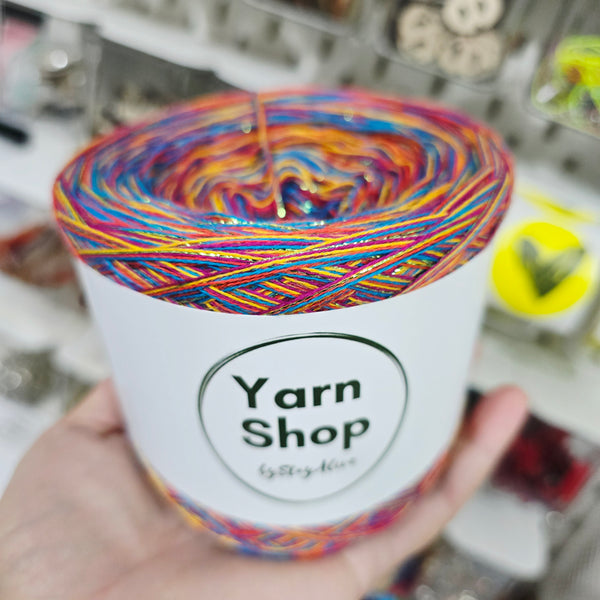 CCDL009 Crazy DeLux 4PLY Yarn Cake Pure Cotton Extrafine 3+6+9+10+37