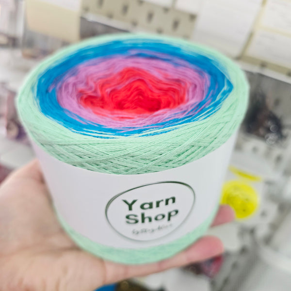 Gradient CO007 Ombre Yarn Cake Pure Cotton Extrafine 9-11-10-66