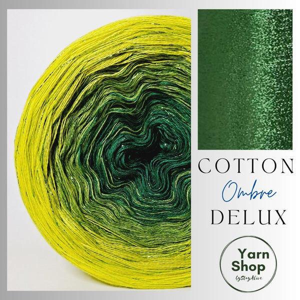 Gradient CODL001 Ombre DeLux Yarn Cake Pure Cotton Extrafine 83-80-72-21+37