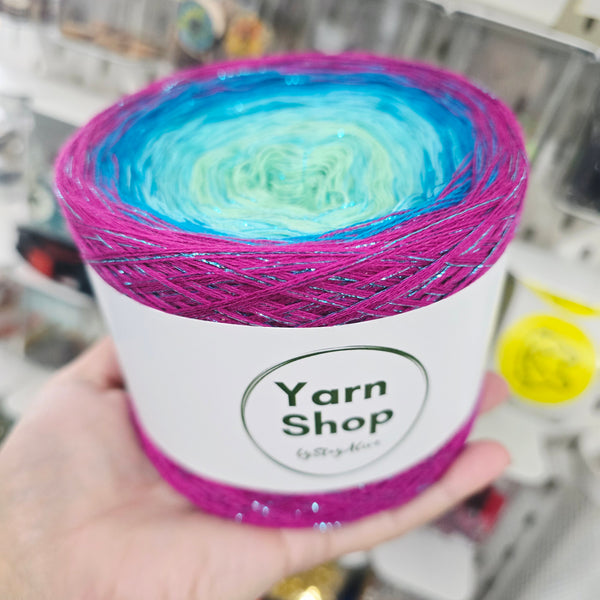 Gradient CODL004 Ombre DeLux Yarn Cake Pure Cotton Extrafine 66-85-10-3+24