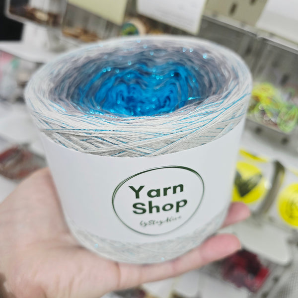 Gradient CODL008 Ombre DeLux Yarn Cake Pure Cotton Extrafine 10-70-5-4+24