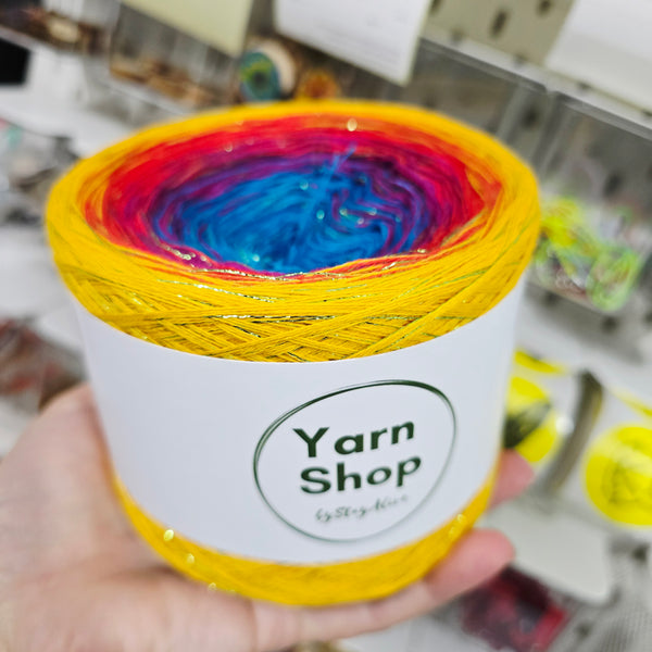 Gradient CODL009 Ombre DeLux Yarn Cake Pure Cotton Extrafine 10-3-9-6+37