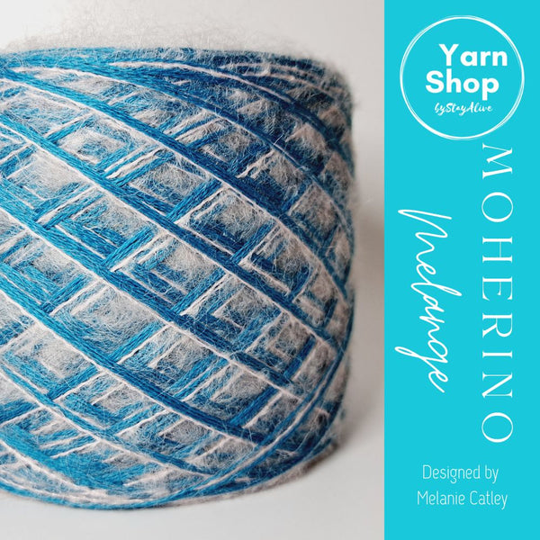 MOHM 65+52 Moherino Melange Yarn Cake Merino Mohair
