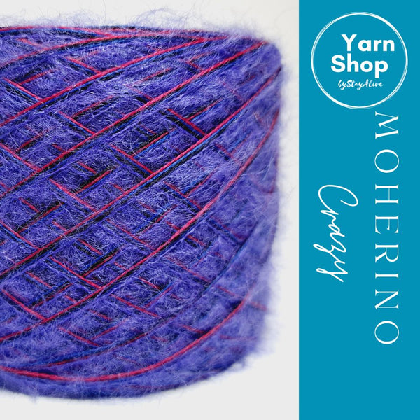 Fancy Fluffy MHC011 Moherino Crazy Yarn Cake Merino Mohair 2+8+39+46