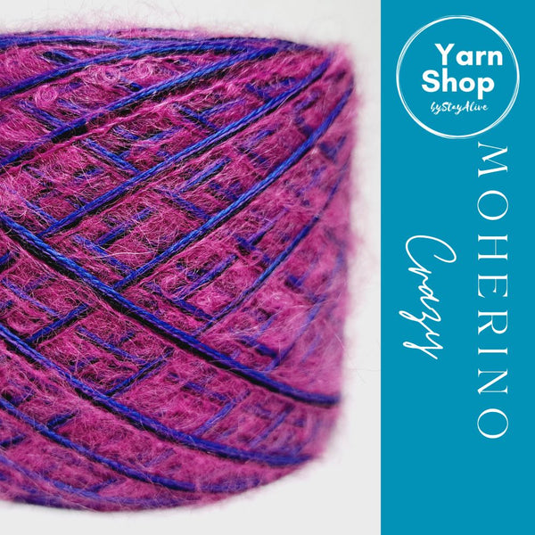 Fancy Fluffy MHC013 Moherino Crazy Yarn Cake Merino Mohair 8+39+60+43