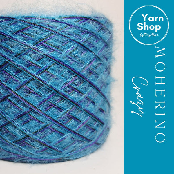 Fancy Fluffy MHC019 Moherino Crazy Yarn Cake Merino Mohair 35+60+65+44