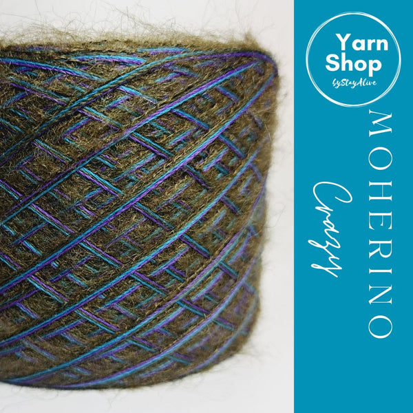 Fancy Fluffy MHC021 Moherino Crazy Yarn Cake Merino Mohair 35+60+65+53