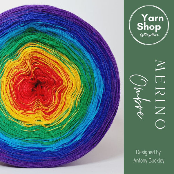MO062 Ombre Yarn Cake Pure Merino Extrafine Superwash 13-51-7-14-39-60