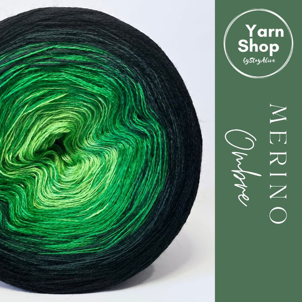 MO069 Ombre Yarn Cake Pure Merino Extrafine Superwash 6-7-9-8
