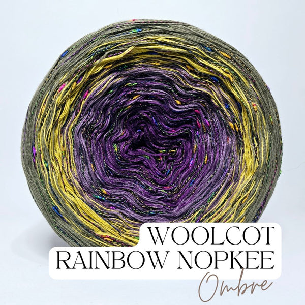 Gradient ONW001 Ombre Nopkee Yarn Cake Woolcot Extrafine Superwash 16-15-17-18+RN