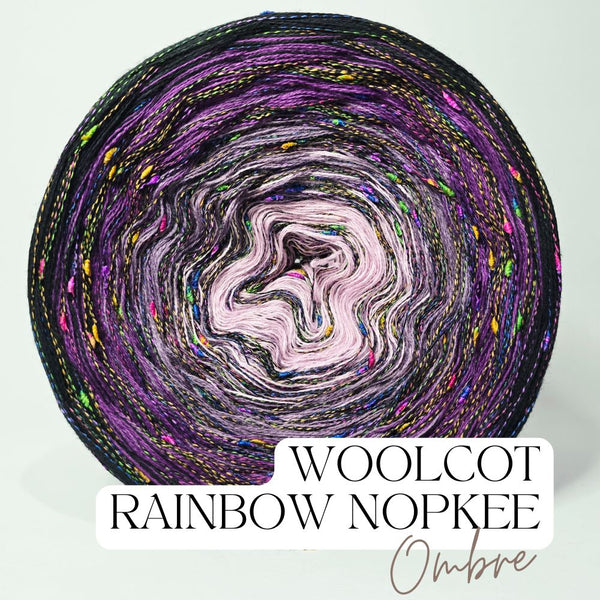 Gradient ONW002 Ombre Nopkee Yarn Cake Woolcot Extrafine Superwash 23-15-16-21+RN