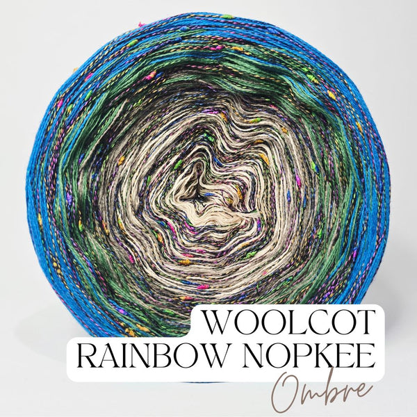 Gradient ONW003 Ombre Nopkee Yarn Cake Woolcot Extrafine Superwash 19-11-22-10+RN