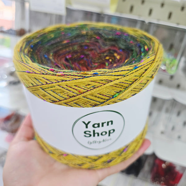 Gradient ONW004 Ombre Nopkee Yarn Cake Woolcot Extrafine Superwash 3-18-22-17+RN