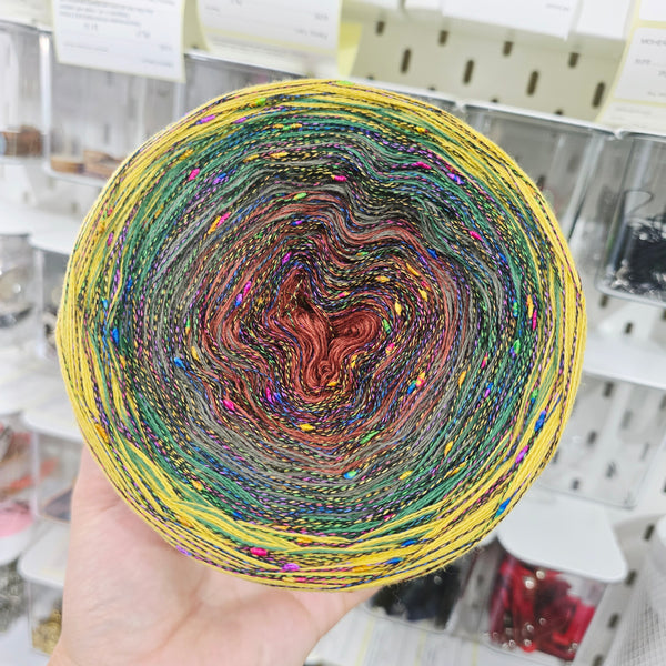 Gradient ONW004 Ombre Nopkee Yarn Cake Woolcot Extrafine Superwash 3-18-22-17+RN