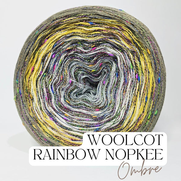 Gradient ONW005 Ombre Nopkee Yarn Cake Woolcot Extrafine Superwash 5-12-17-18+RN