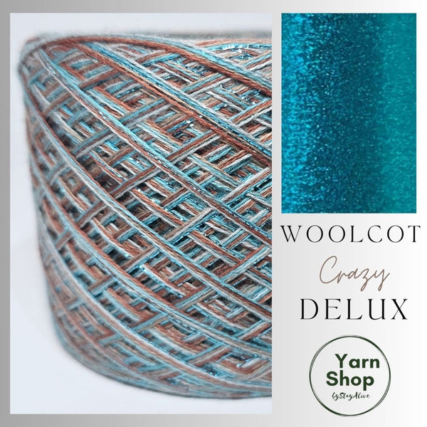 WDL001 4PLY Crazy DeLux Yarn Cake Woolcot Extrafine 3+4+5+6+24