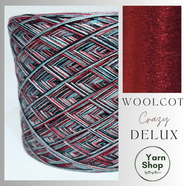 WDL003 4PLY Crazy DeLux Yarn Cake Woolcot Extrafine 2+5+6+7+31