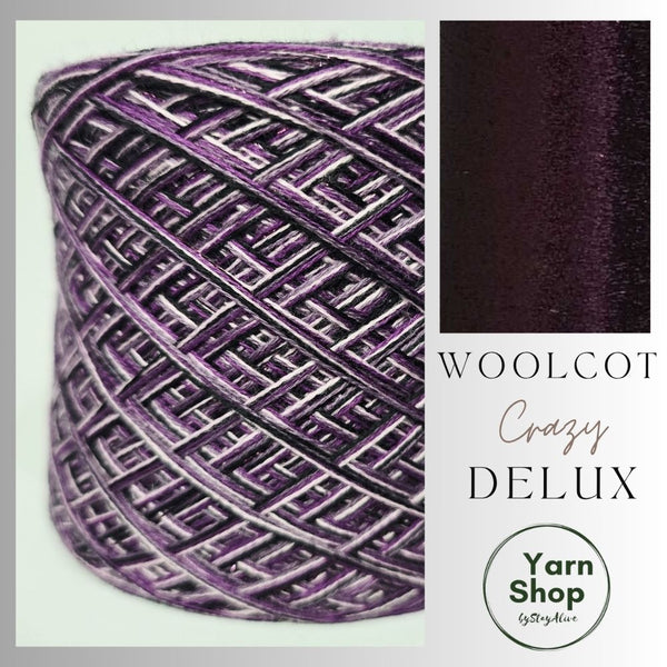 WDL005 4PLY Crazy DeLux Yarn Cake Woolcot Extrafine 15+16+21+23+39
