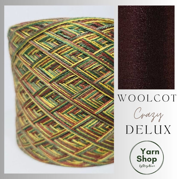 WDL007 4PLY Crazy DeLux Yarn Cake Woolcot Extrafine 3+17+18+22+23