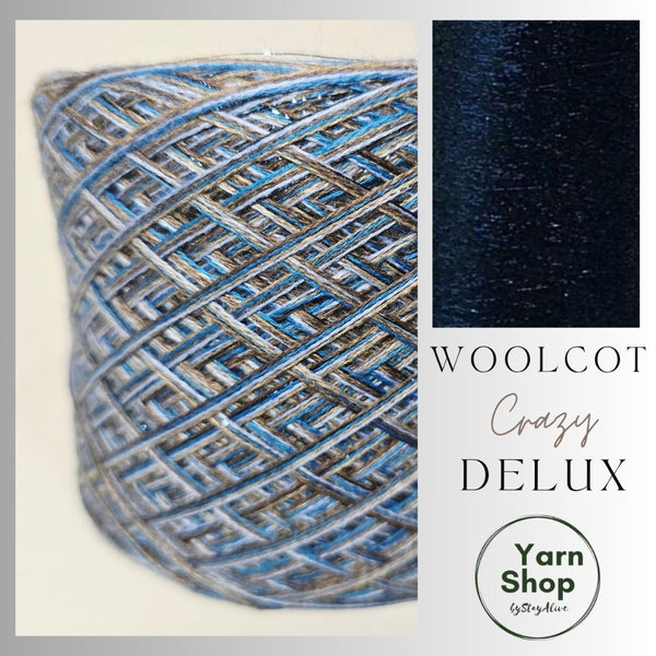 WDL008 4PLY Crazy DeLux Yarn Cake Woolcot Extrafine 9+10+11+13+40