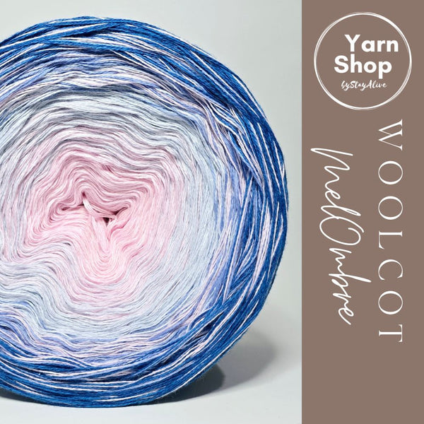 Gradient WMO002 MelOmbre Yarn Cake Woolcot Extrafine 1-8-9-10+1