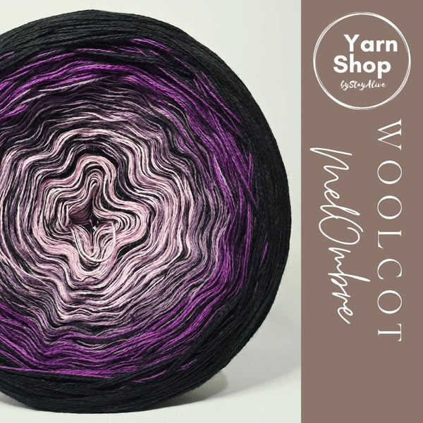 Gradient WMO004 MelOmbre Yarn Cake Woolcot Extrafine 23-15-16-21+21