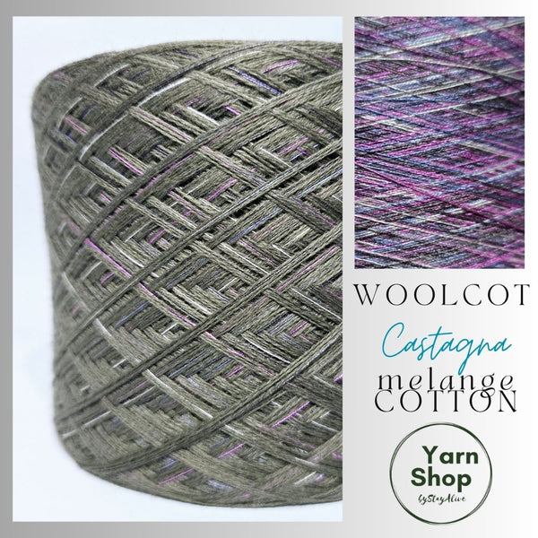 WMS001 Melange Cotton Solid Yarn Cake Woolcot Extrafine 18+PMC