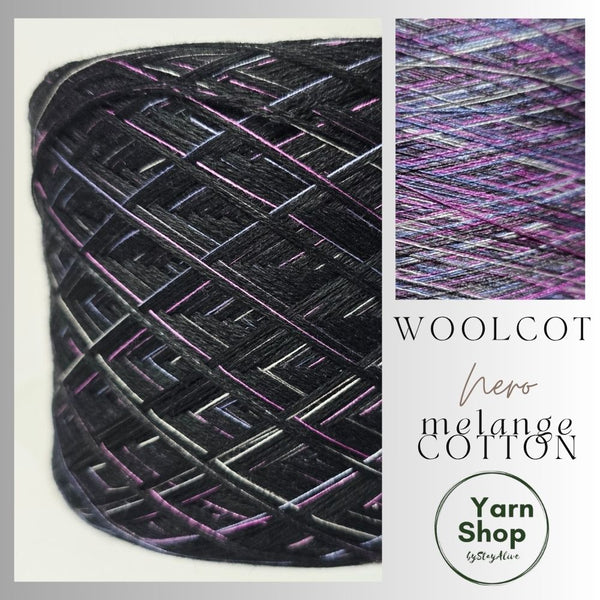 WMS002 Melange Cotton Solid Yarn Cake Woolcot Extrafine 21+PMC