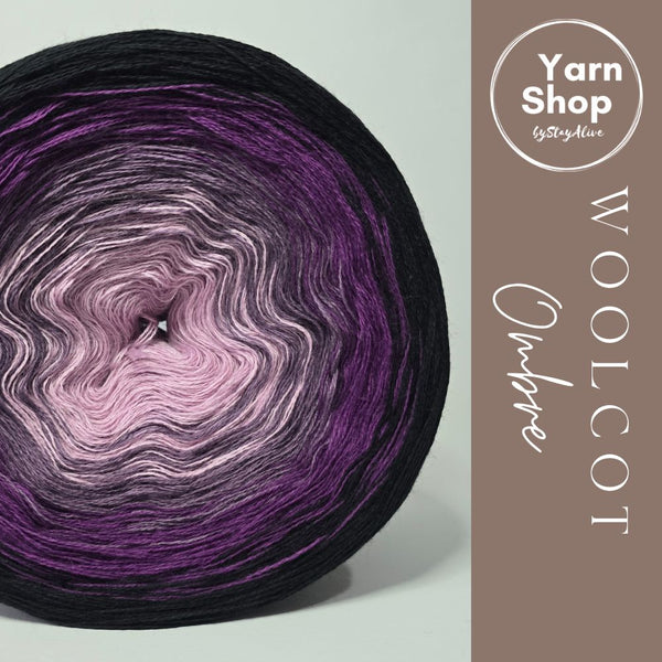 Gradient WO010 Ombre Yarn Cake Woolcot Extrafine 23-15-16-21