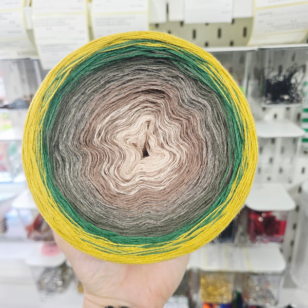 Gradient WO013 Ombre Yarn Cake Woolcot Extrafine 19-4-11-18-22-17