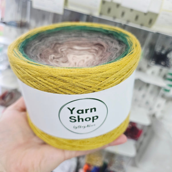 Gradient WO013 Ombre Yarn Cake Woolcot Extrafine 19-4-11-18-22-17