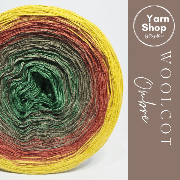 Gradient WO014 Ombre Yarn Cake Woolcot Extrafine 22-18-3-17