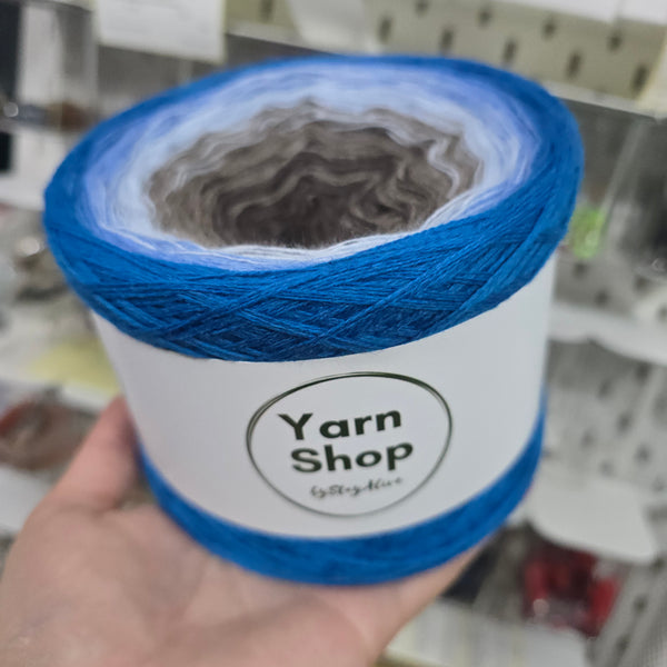 Gradient WO017 Ombre Yarn Cake Woolcot Extrafine 13-11-8-9-10
