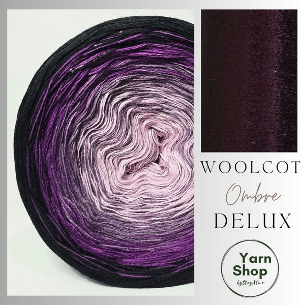 Gradient WODL004 Ombre DeLux Yarn Cake Woolcot Extrafine 23-15-16-21+39