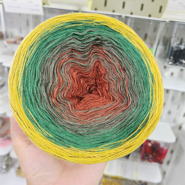 Gradient WODL006 Ombre DeLux Yarn Cake Woolcot Extrafine 3-18-22-17+23