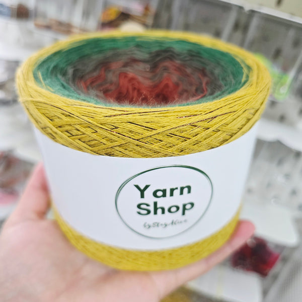 Gradient WODL006 Ombre DeLux Yarn Cake Woolcot Extrafine 3-18-22-17+23