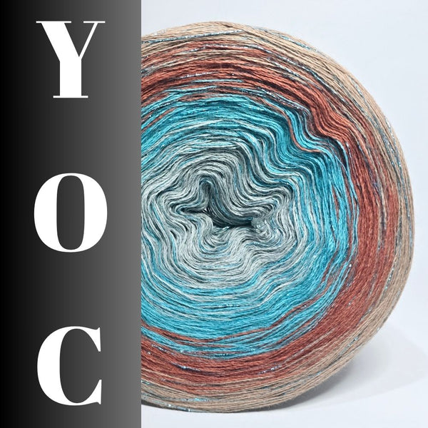 YOC Ombre DeLux Yarn Cake Woolcot Extrafine