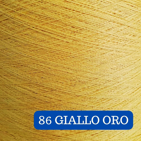 Pure Cotton Solid Yarn Cake GIALLO ORO