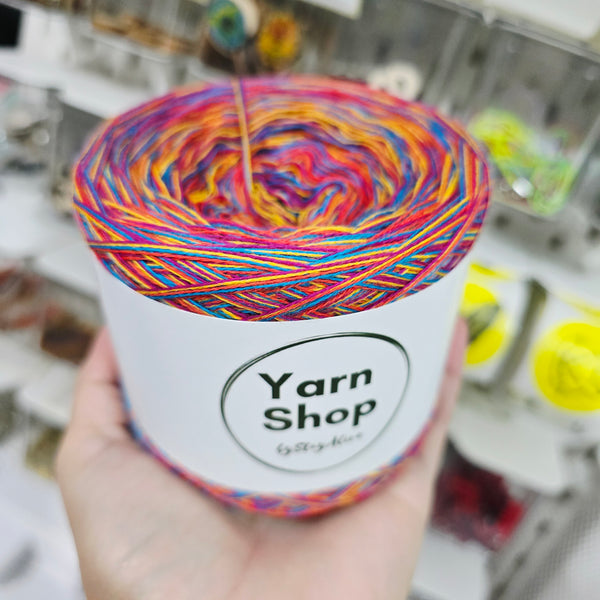CC 3+6+9+10 4PLY Crazy Yarn Cake Pure Cotton Extrafine