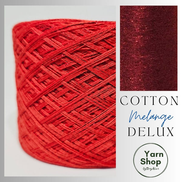 Melange DeLux Yarn Cake Pure Cotton Extrafine 9+31