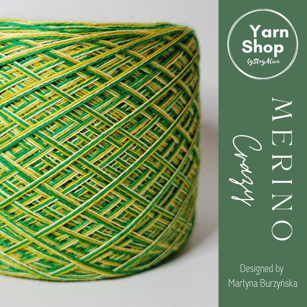 MC 7+61+63 3PLY Crazy Yarn Cake Pure Merino Extrafine Superwash