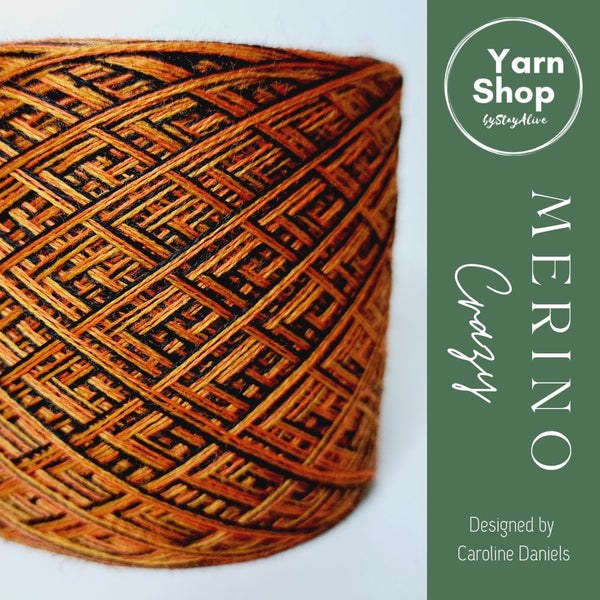 MC 8+48+57 3PLY Crazy Yarn Cake Pure Merino Extrafine Superwash