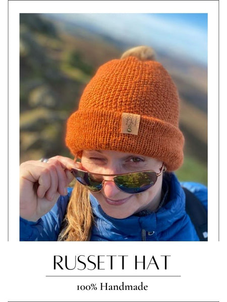 Handmade knitted Hat – Russett