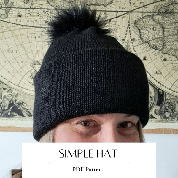Knitting Pattern Simple Hat